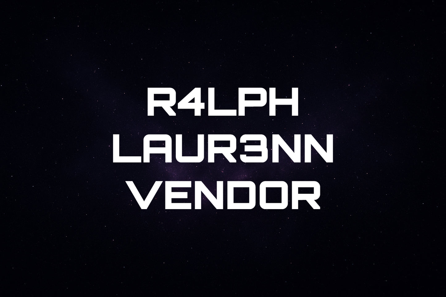 R4LPH L4UR3N VENDOR