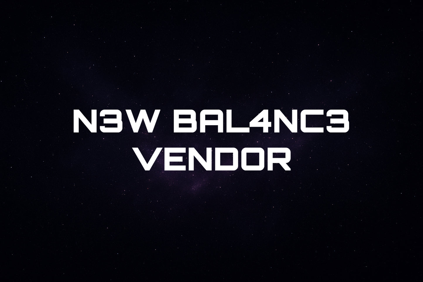N3W B4LANC3 VENDOR