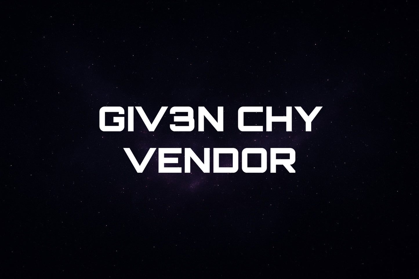 G1V3NCHY VENDOR