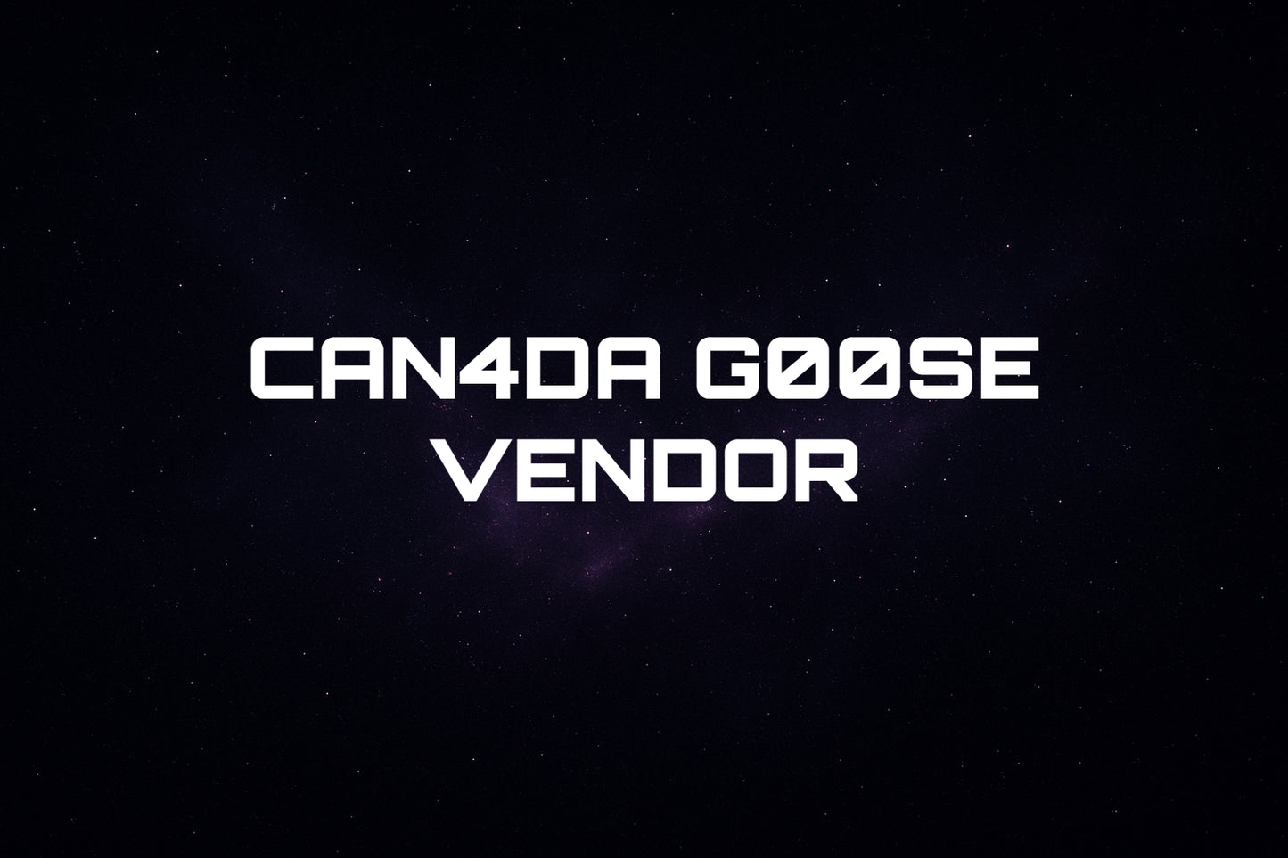 C4N4DA G00SE VENDOR