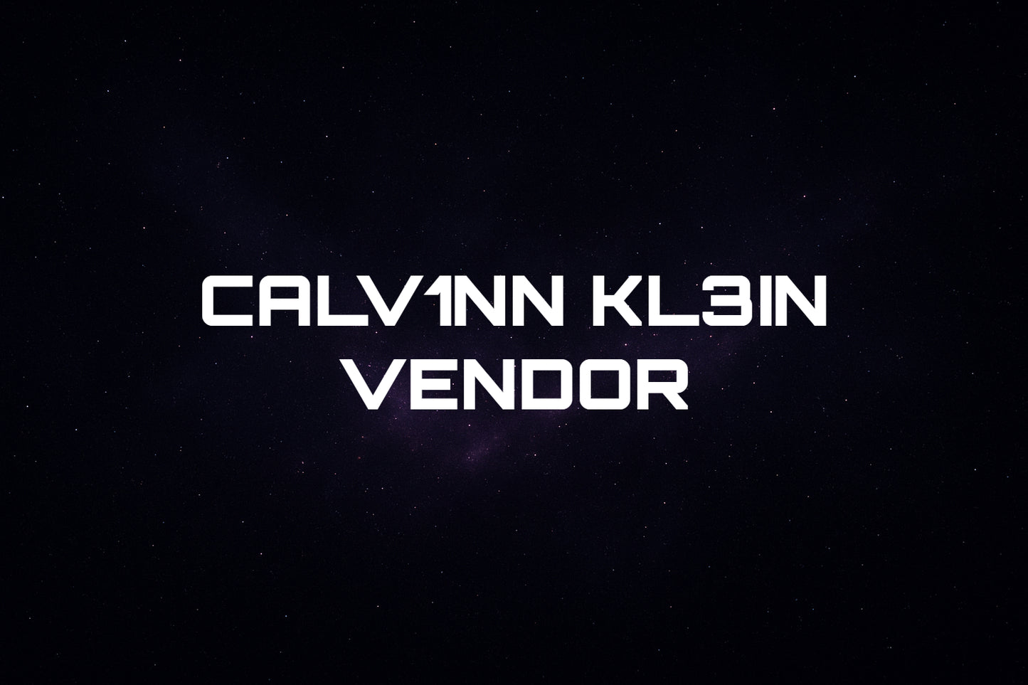 CALV1NN KLE1N VENDOR