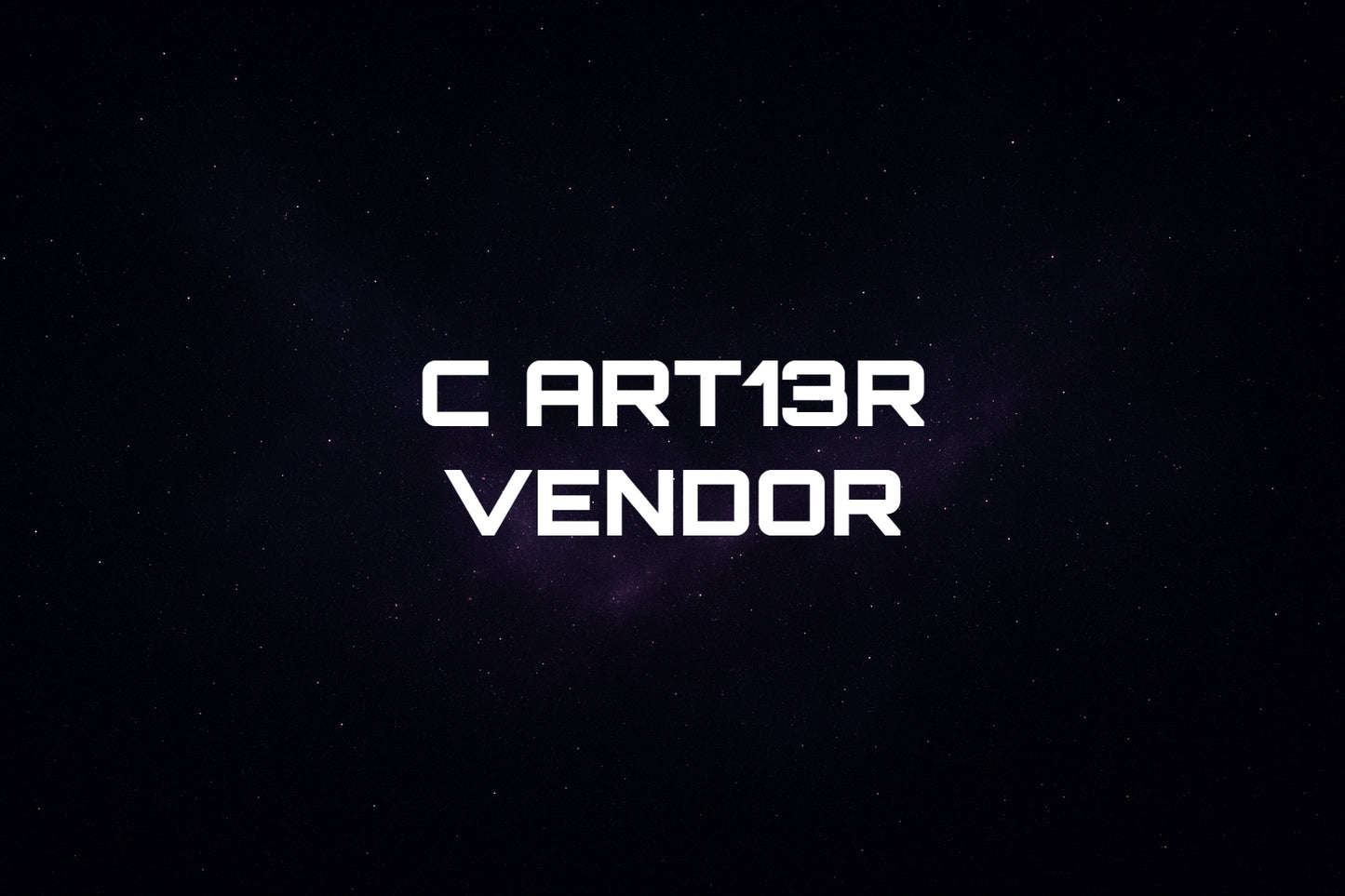 C4RTI3R VENDOR