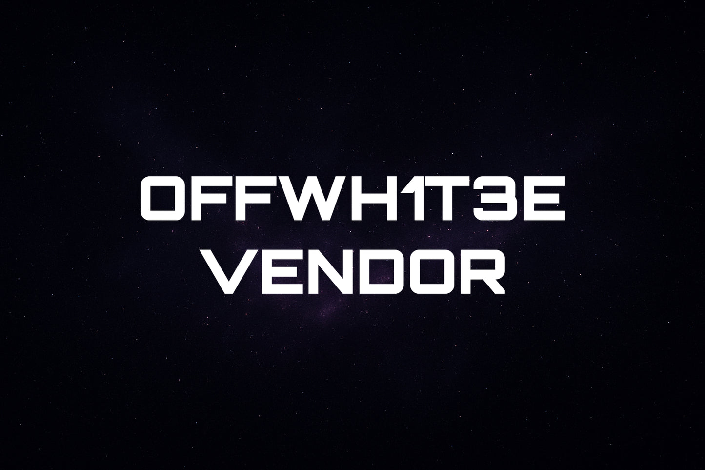 0FF WH1T3 VENDOR